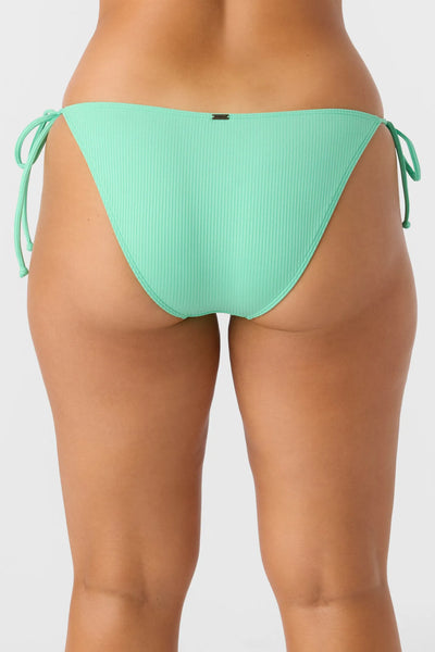 Oneill Womens Bikini Bottoms Saltwater Solids Rib Maracas Tie Side