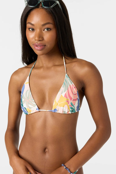 Oneill Womens Bikini Top Siren Abstract Venice Triangle