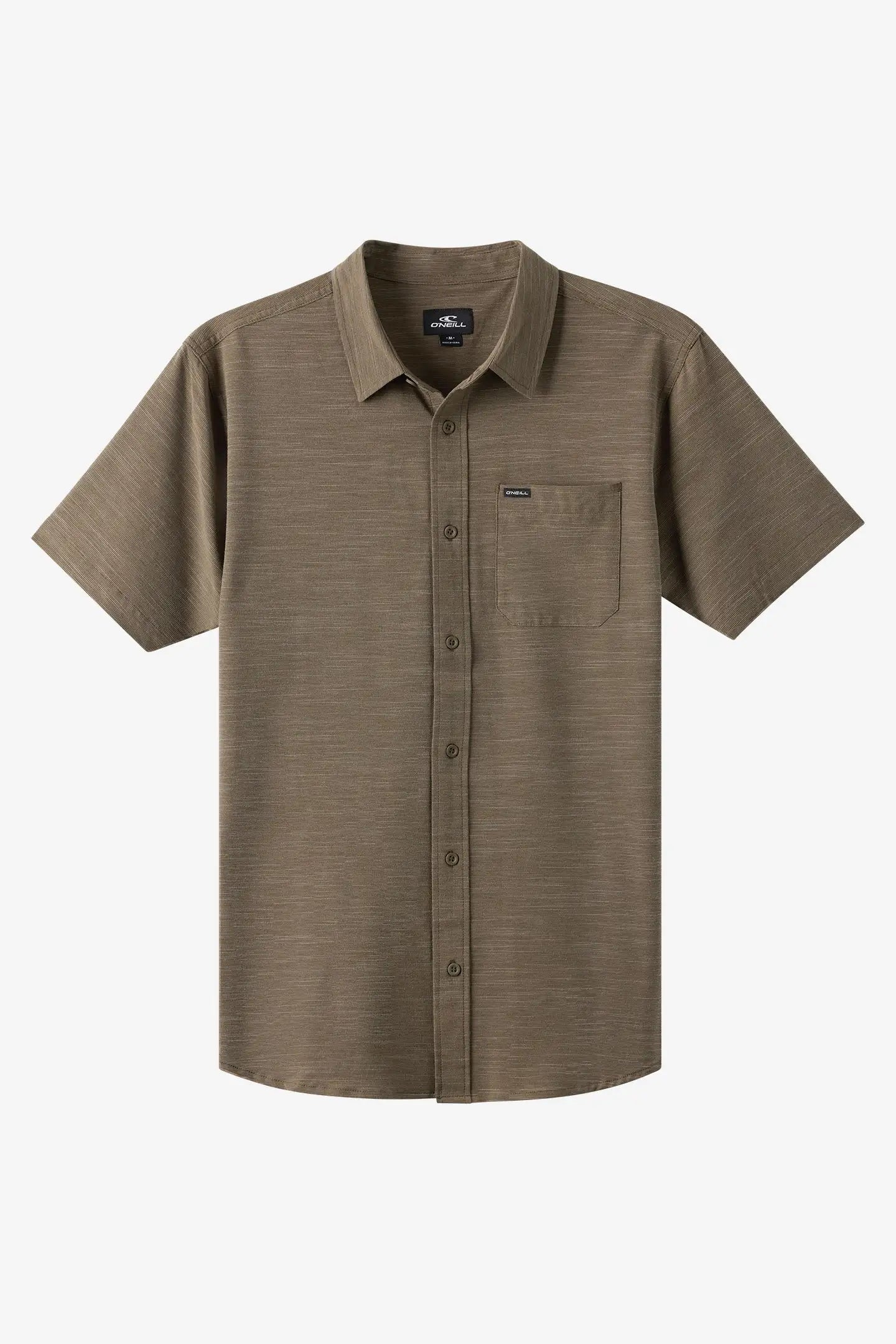 Oneill Mens Woven UPF Slub Solid Standard Fit