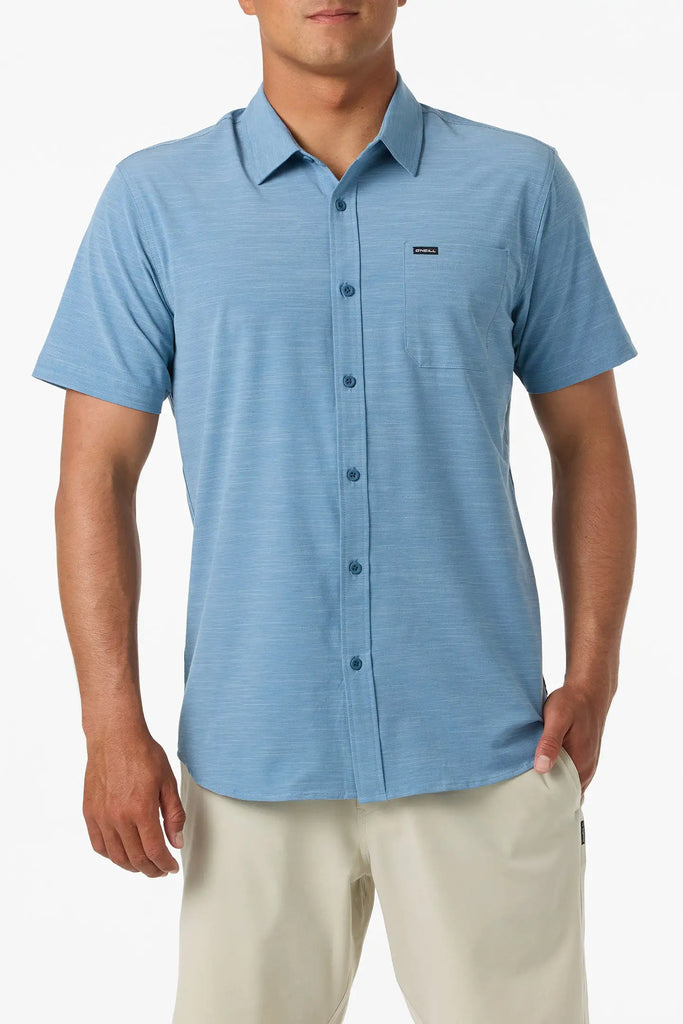 Oneill Mens Woven UPF Slub Solid Standard Fit