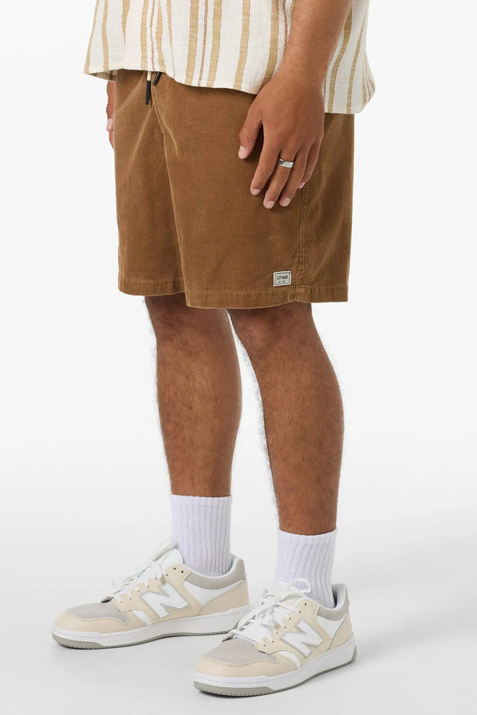 Oneill Mens Shorts O'Riginals Cord Elastic Waist 18