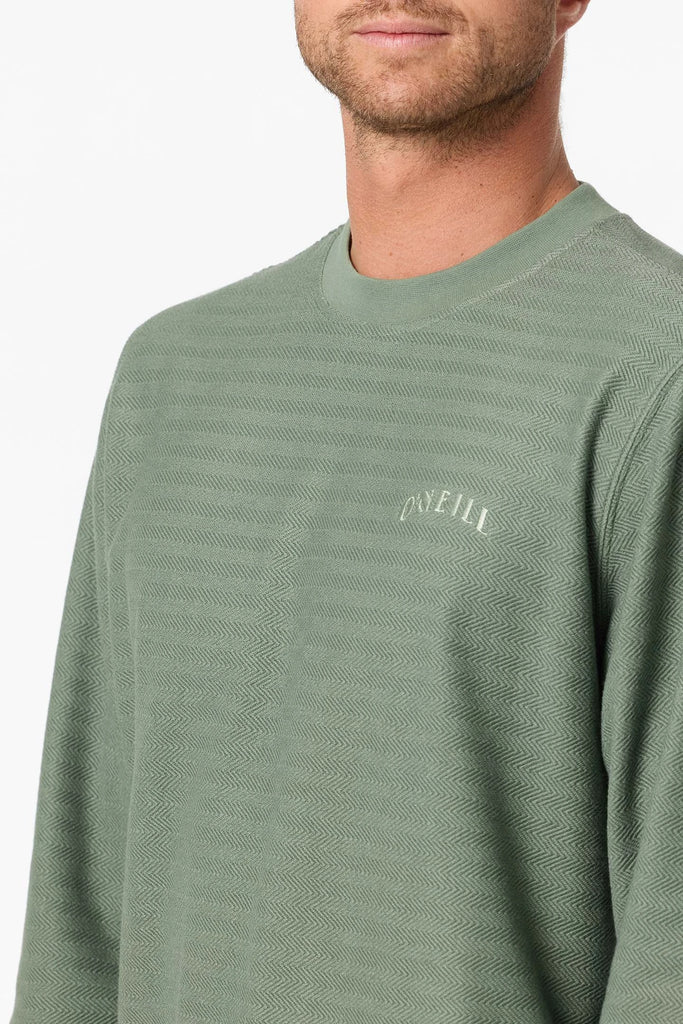 Oneill Mens Sweatshirt Bavaro Solid Crew Neck Fleece