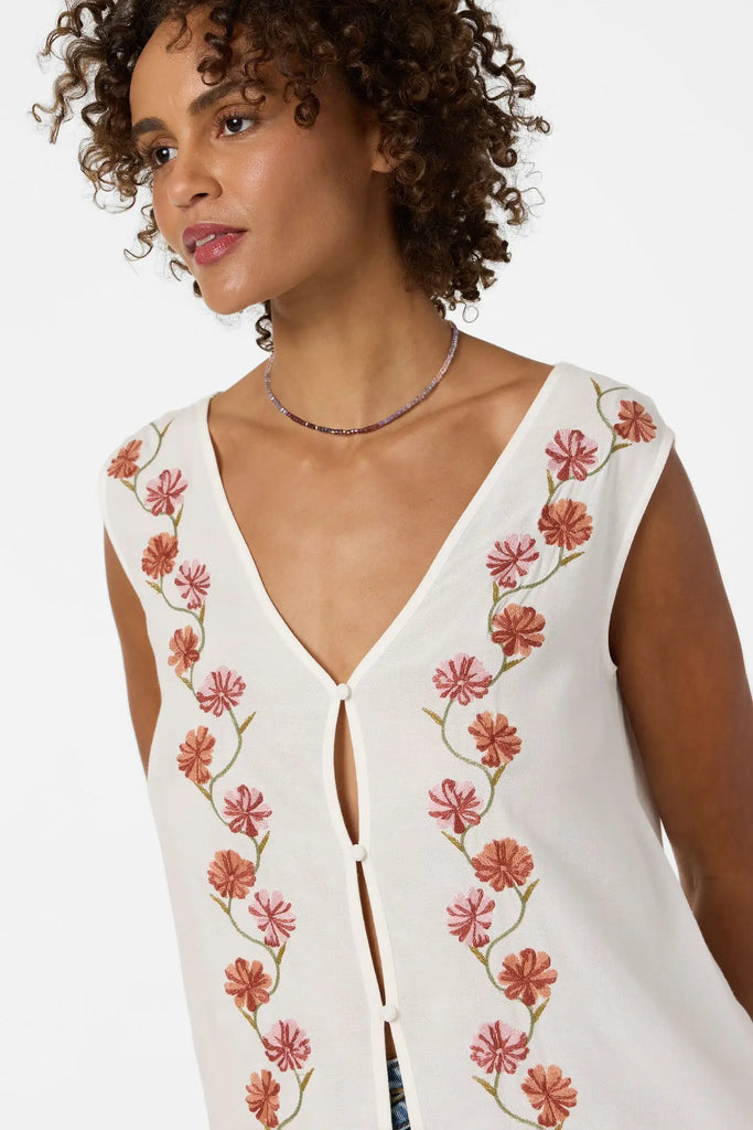 Oneill Womens Tank Top Farren Floral Top