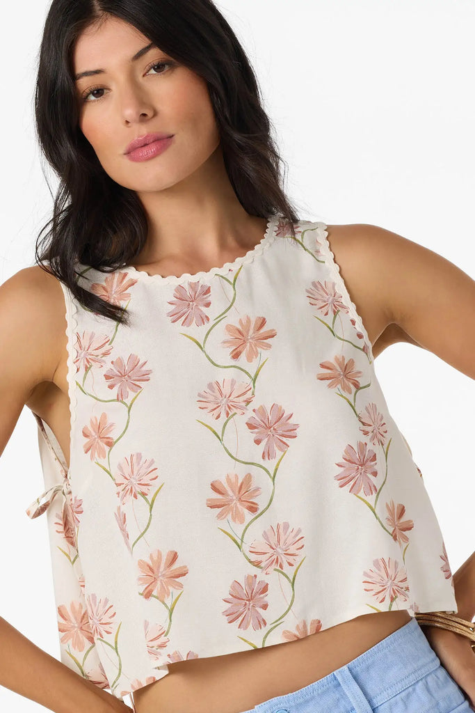 Oneill Womens Tank Top Athena Ivy Floral Top