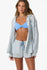 Oneill Womens Shirt Leni Stripe Relaxed Long Sleeve Top