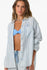 Oneill Womens Shirt Leni Stripe Relaxed Long Sleeve Top