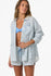 Oneill Womens Shirt Leni Stripe Relaxed Long Sleeve Top