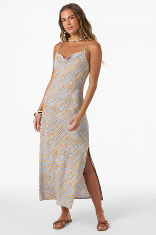 Oneill Womens Dress Holly Stripe Midi