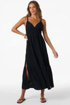 Oneill Womens Dress Julez Solid Midi