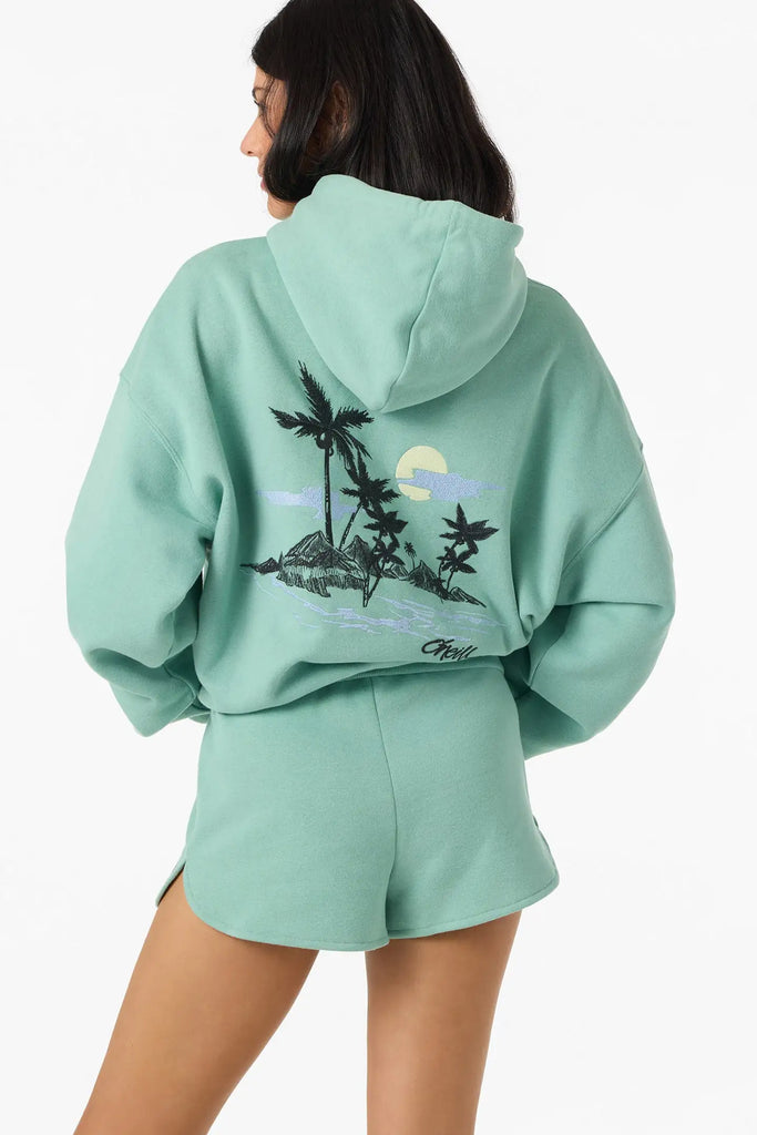 Oneill Womens Sweatshirt Tropic Melt Oversized Hoodie