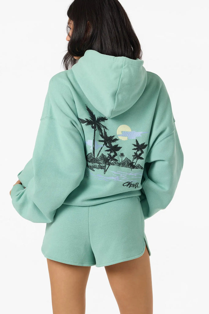 Oneill Womens Sweatshirt Tropic Melt Oversized Hoodie