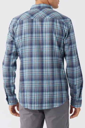 Oneill Mens Shirt Redmond Plaid Stretch Flannel