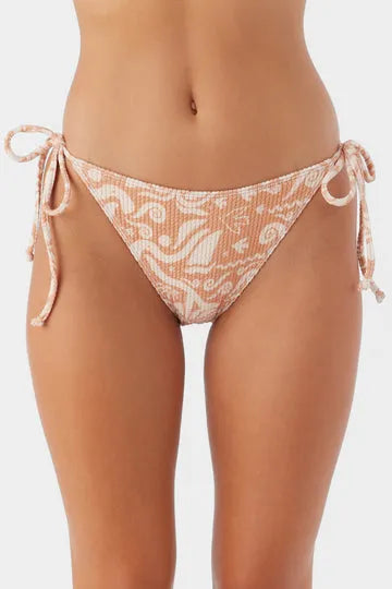 Oneill Womens Bikini Bottoms Roam Slow Rib Maracas Tie Side Medium