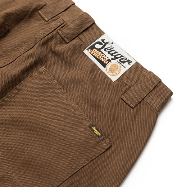 Seager Mens Pants Bison Canvas Regular Fit
