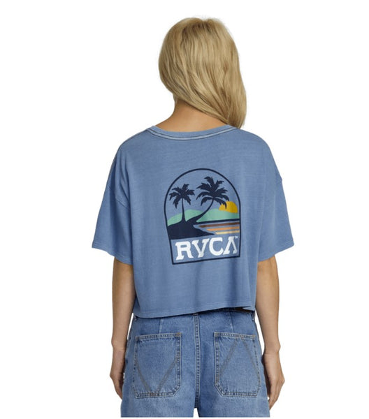 RVCA Womens Shirt Boyfriend Crop Tee II