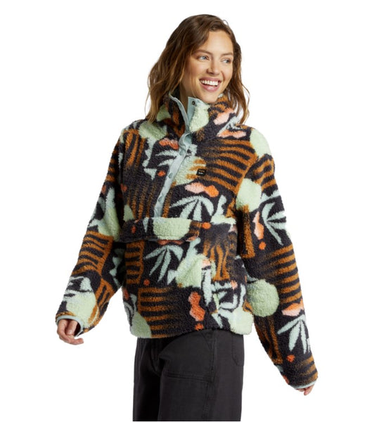 Billabong Womens Sweatshirt Switchback Mock Neck Fleece