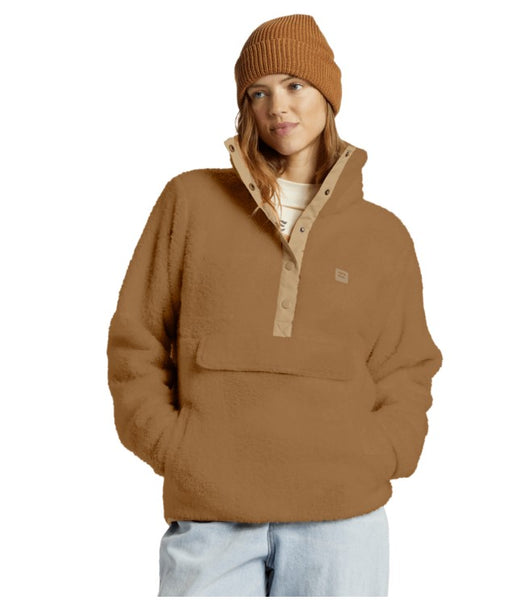 Billabong Womens Sweatshirt Switchback Mock Neck Fleece