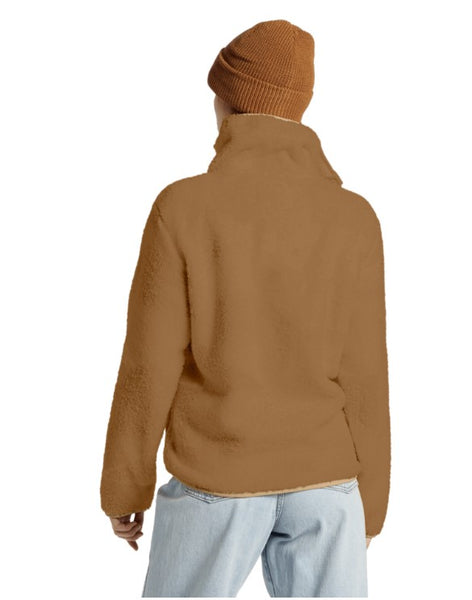 Billabong Womens Sweatshirt Switchback Mock Neck Fleece