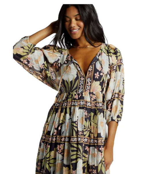Billabong Womens Dress Lost Cove Midi