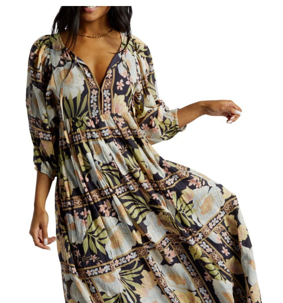 Billabong Womens Dress Lost Cove Midi