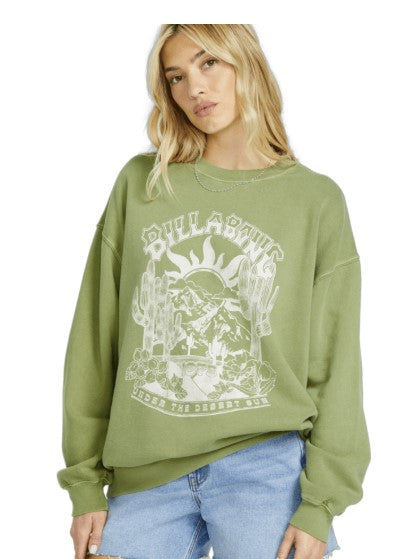 Billabong Womens Sweatshirt Ride In Crew