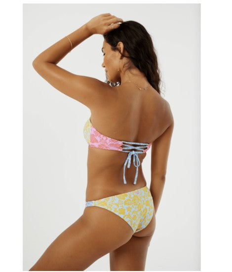 Roxy Womens Bikini Bottoms Tapestry Patchwork Side Tab Cheeky