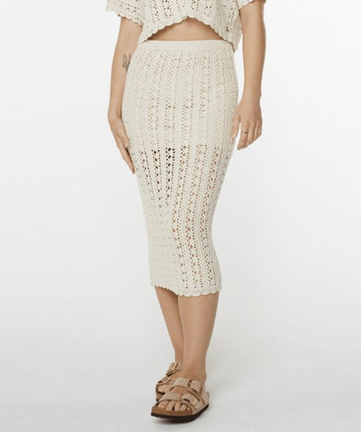 Roxy Womens Skirt Sea Swirl Crochet