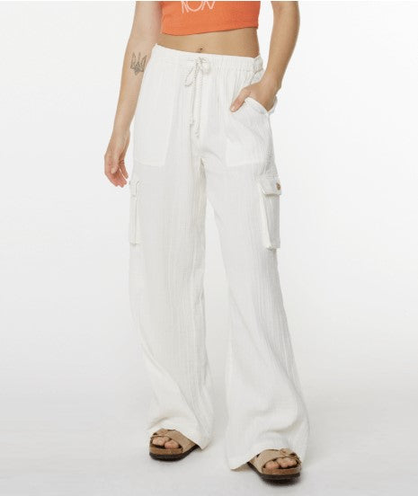 Roxy Womens Pants Precious Cargo Solid