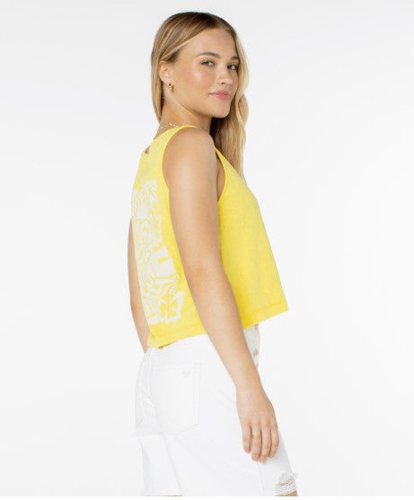 Roxy Womens Tank Top Made Of Sunshine Wildflower