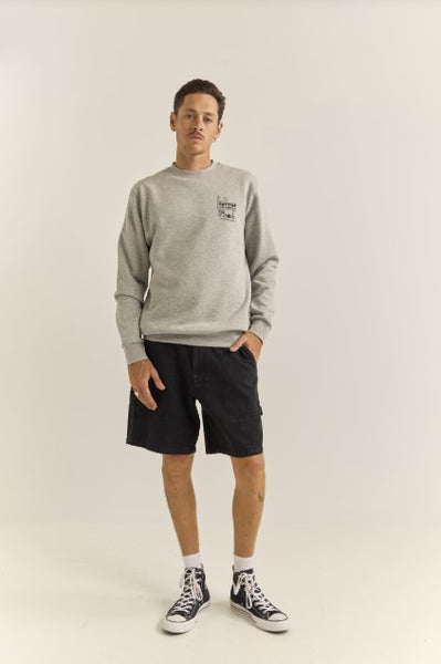 Rhythm Mens Sweatshirt Siesta Fleece Crew