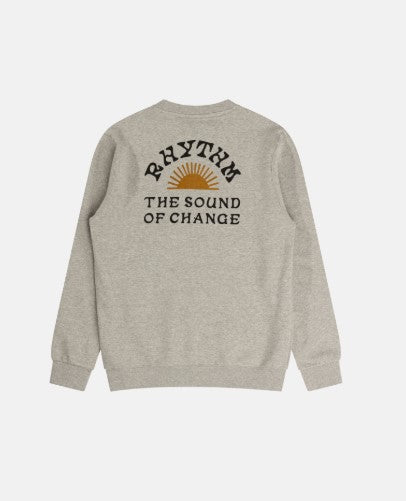 Rhythm Mens Sweatshirt Awake Fleece Crew