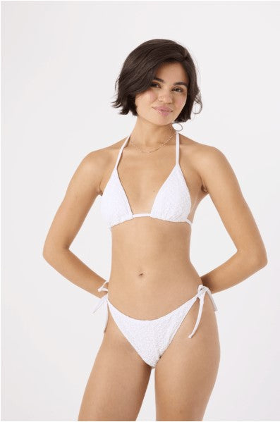 Roxy Womens Bikini Top Crochet Mini Tiki Tri