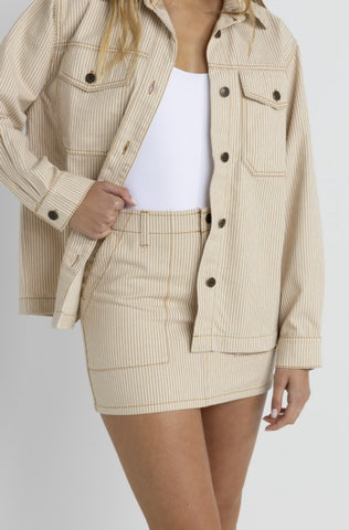 Rhythm Womens Skirt Willa Stripe Mini