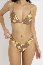 Rhythm Womens Bikini Bottoms Anika Floral Hi Cut