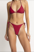 Rhythm Womens Bikini Bottoms Classic Tie Side Hi Cut