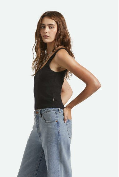 Brixton Womens Tank Top Pointelle Slim Fit