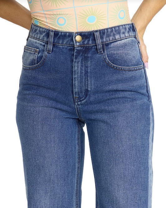 Billabong Womens Pants Free Fall Flare Denim