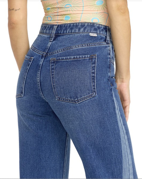 Billabong Womens Pants Free Fall Flare Denim