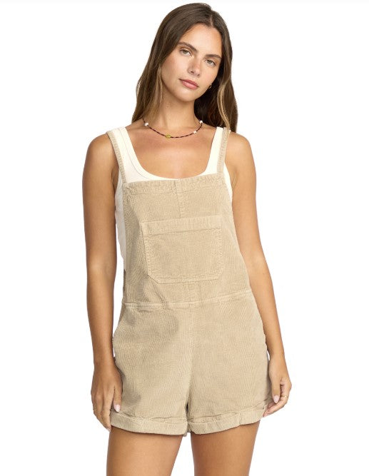 Billabong Womens Romper Wild Pursuit Cord Overall