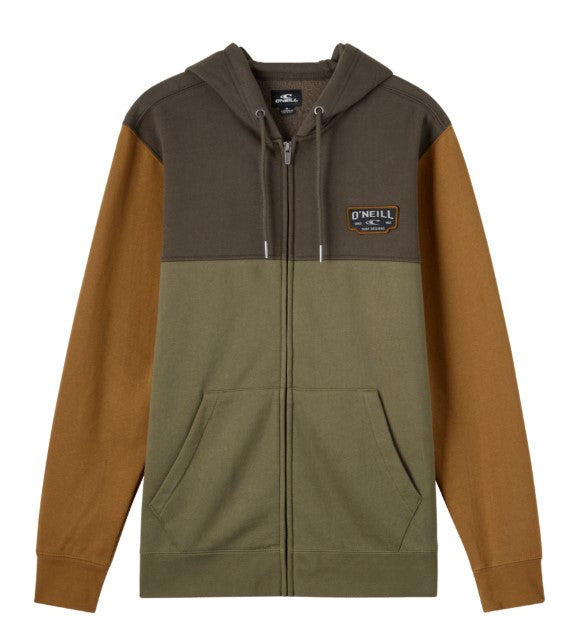 Oneill Mens Sweatshirt Capitola Zip Colorblock