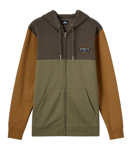Oneill Mens Sweatshirt Capitola Zip Colorblock