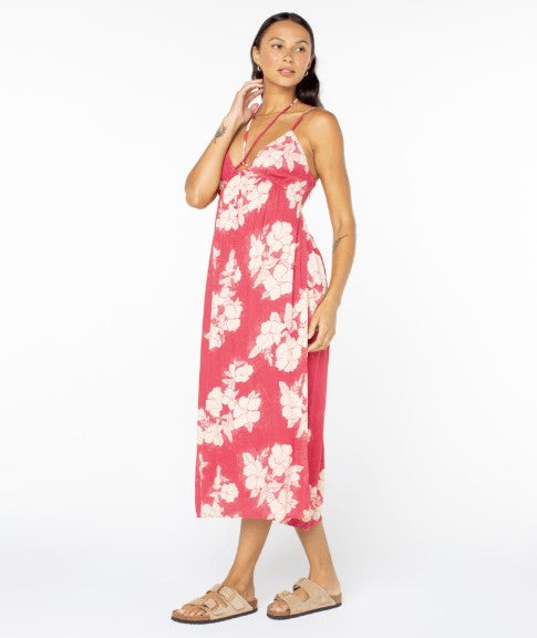 Roxy Womens Dress Sunshine Crush Midi