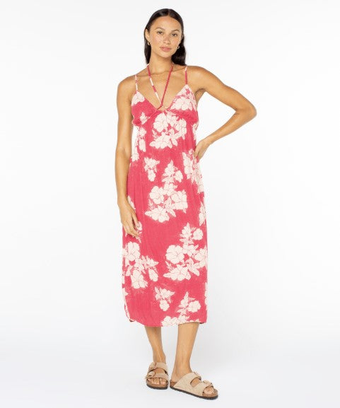 Roxy Womens Dress Sunshine Crush Midi