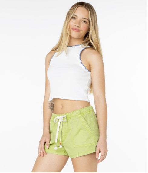 【SETSETSET】SIGNATURE CROSSOVER TANK TOP Edikted Crossover Mesh Tank Top | PacSun