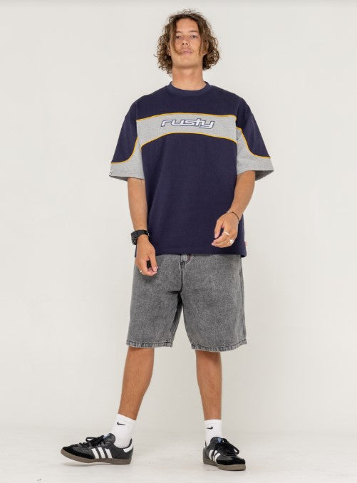 Rusty Mens Shorts Stitch Up Jort