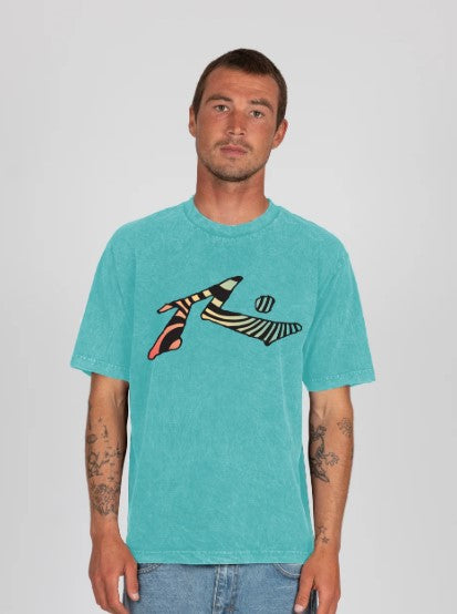 Rusty Mens Shirt Acid Zebra