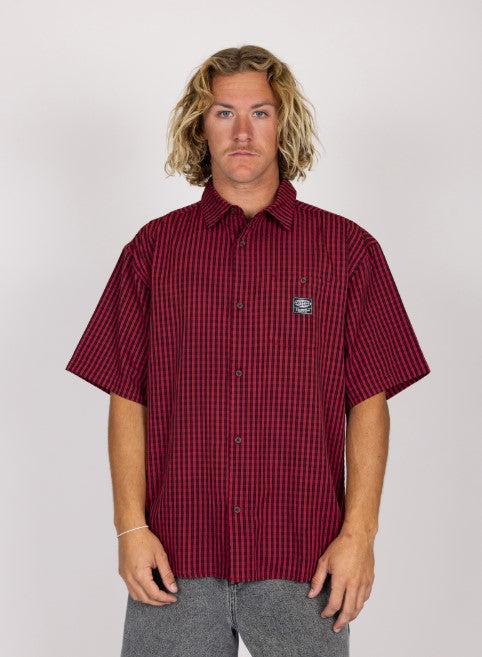 Rusty Mens Woven Worldwide Curve