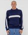 Rusty Mens Sweatshirt White Lines 2.0 Knitted Crew