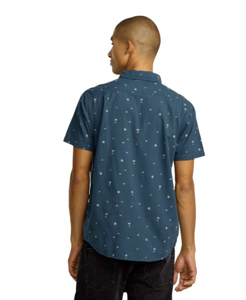 RVCA Mens Woven Exotica Seersucker