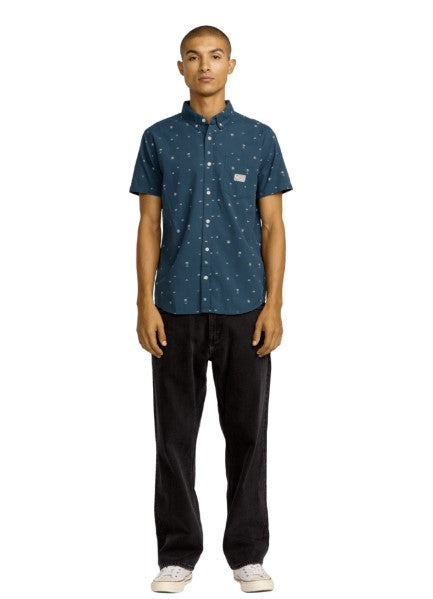 RVCA Mens Woven Exotica Seersucker